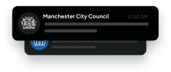 Push notification from Manchester City Council