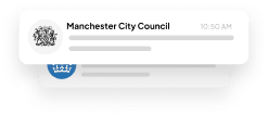 Push notification from Manchester City Council